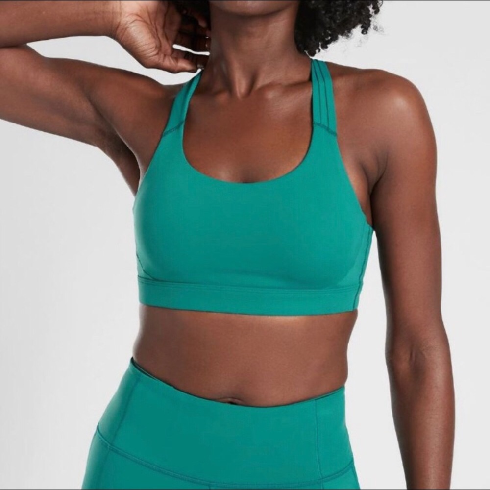 Athleta Supersonic Teal Sports Bra